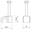 OBO 200935LGRSP ISO Nagel-Clip für Kabel 9 mm grau 200 Produktbild-Vorschau 5