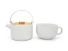 Bredemeijer TeaforOne-Set Umea Keramik weiß matt Bamb. Anteprima dell’immagine prodotto 3