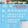 Décorations pour fenêtres, flocons de neige, 230 pièces, Voir les images du produit 5