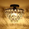 Kristall LED Deckenlampe, Gold, Ø25 cm, Modernes Wasserfall Produktbild-Vorschau 2