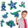 Magnetyczna gra budowlana Clixo - Crew Blue & Green (30 Podgląd zdjęcia produktu 11