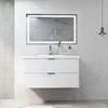 Waschtisch mit Unterschrank 100cm RIVA Badmöbel Set Weiß Produktbild-Vorschau 4