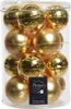 Weihnachtskugeln Glas 8cm 16 Stück - Hellgold Produktbild-Vorschau 1