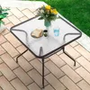 Gartentisch mit Tischplatte aus gehärtetem Glas, Schwarz Produktbild-Vorschau 8