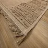 Dywan z naturalnej, ręcznie tkanej juty z beżowymi Podgląd zdjęcia produktu 3