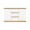 Cassettiera ampia con cassetti e ante ELBE - rovere Anteprima dell’immagine prodotto 5