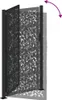 vidaXL Cancello da giardino nero 100x175 cm design ad ante Anteprima dell’immagine prodotto 7