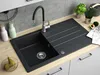 Žulový drez – kuchynský drez – rozmery 86 x 50 cm – čierna Náhľad obrázku produktu 3