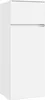 A white refrigerator seen from a slightly angled front-left perspective. Produktbild-Vorschau