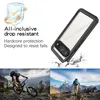 Collage showing a phone case, a person mountain biking, and a person hiking in the mountains. Produktbild-Vorschau