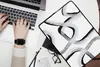 MuchoWow® Laptop Hülle 14 ZollLinie - Minimalismus - Produktbild-Vorschau 2