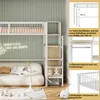 STILVORA 90x200 Hochbett mit Stauraumleiter und Produktbild-Vorschau 4
