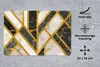 MuchoWow® Mauspad Mousepad Marmor - Gold - Muster 27x18 cm Produktbild-Vorschau 2