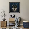 Gerahmtes Poster - Schwarzer Rahmen - Wolf Dunkel Grafik - Produktbild-Vorschau 7