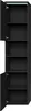 Armoire de rangement Paso Hauteur 160 cm Noir brillant - Voir les images du produit 2