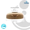A product image showing a gold-colored decorative rosette with measurement indicators and brand logo. Produktbild-Vorschau
