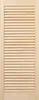 A light-colored wooden louvered door panel. Produktbild-Vorschau