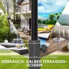 Sonnenschirmständer aus Beton Schirmständer Halbrund Produktbild-Vorschau 4
