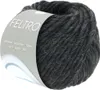 A ball of dark gray yarn with a label. Produktbild-Vorschau
