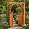 Arco da giardino COSTWAY con porta, dimensioni 161 x 60 x Anteprima dell’immagine prodotto 9