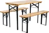 Bierzeltgarnitur DORTMUND Mini3, Tisch 117x56x76,5 cm, 2x Produktbild-Vorschau 1