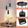 Lampada a sospensione moderna, rotonda, con 3 luci, lampada Anteprima dell’immagine prodotto 6