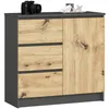 Kommode Jerry mit 3 Schubladen Schrank mit 2 Einlegeböden Produktbild-Vorschau 1