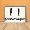 Getraenkerueckgabe Schild Blechschild Aluminiumschild Produktbild-Vorschau 4