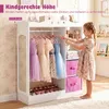 Armadio per bambini COSTWAY con specchio, armadio per Anteprima dell’immagine prodotto 6
