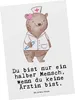 Mr. & Mrs. Panda Postkarte Ärztin Herz - Weiß - Geschenk, Produktbild-Vorschau 1