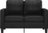 vidaXL Divano a 2 posti nero 120 cm in Pelle finta Anteprima dell’immagine prodotto 3