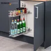coulisse d'armoire télescopique bremermann, panier Voir les images du produit 2
