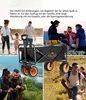 Collage of images showing families and friends using a wagon in various outdoor settings. Produktbild-Vorschau
