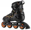 A black and orange inline skate is shown against a white background. Podgląd zdjęcia produktu