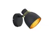 LED Wandstrahler innen, Metall Schwarz Drahtgitter Gold, Produktbild-Vorschau 2