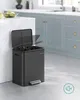 SONGMICS Mülleimer Küche, Mülltrennsystem 2x15L, 2 Produktbild-Vorschau 2