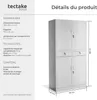 Armoire métallique de classement Cosmo avec 2 tiroirs 40 x Voir les images du produit 6