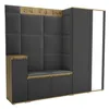 Garderobe LUTON 8 ARTISAN -BLACK 15 - Farbe: Schwarz, Produktbild-Vorschau 1