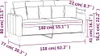 vidaXL 2-Sitzer-Sofa Hellgrau 140 cm Samt Produktbild-Vorschau 8