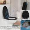 WC-Sitz O Form, 45 x 37.5 cm, Schwarz, Duroplast Produktbild-Vorschau 7