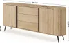 Sideboard LOVI 196 cm Eiche Cremona Riffelfront Produktbild-Vorschau 11
