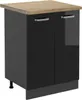 Küchenunterschrank Vicco R-Line Schwarz Hochglanz 60 cm , Produktbild-Vorschau 1