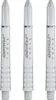 Three identical white dart shafts are arranged vertically side-by-side against a white background. Anteprima dell’immagine prodotto