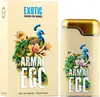 A perfume box and bottle with a peacock and floral design. Anteprima dell’immagine prodotto