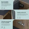doporro Petit Meuble de Salle de Bain Suspendu 46cm Chêne Voir les images du produit 6