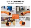 A collage of images showing industrial fans in different settings, including a factory, a warehouse, and a garage. Text overlays highlight the product's features and benefits. Náhled obrázku produktu
