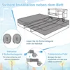 COSTWAY 3 in 1 Beistellbett mit Matratze, Babybett 6 Fach Produktbild-Vorschau 8
