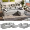GLP Modulares Ecksofa 256 cm aus Cord, 4-Sitzer mit Produktbild-Vorschau 14