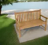 Lesli Living Landhausbank Cardiff 130 cm Teak C-Grade Produktbild-Vorschau 8
