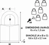 6x1 Master Lock Vorhängeschloss gleichschliessend 22mm Produktbild-Vorschau 4